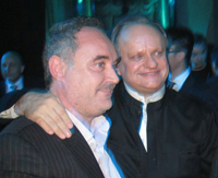 Ferran Adrià y Joël Robuchon Ferran Adrià y Joël Robuchon