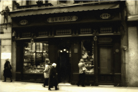 Una fotografía antigua de Lhardy Una fotografía antigua de Lhardy