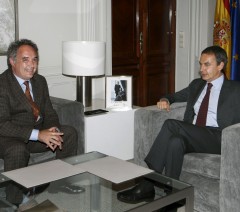 Adrià y Zapatero en La Moncloa Adrià y Zapatero en La Moncloa