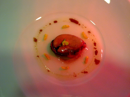 Gelée de mejillón, escabeche y arroz bomba crujiente Gelée de mejillón, escabeche y arroz bomba crujiente