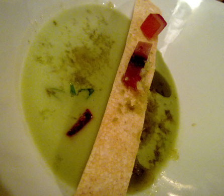 Gazpacho con tomates verdes Gazpacho con tomates verdes