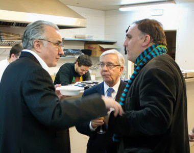 Alain Ducasse, Rafel Ansón y José Andrés / Foto de Con Mucha Gula