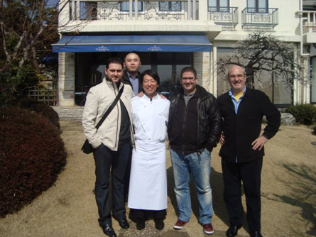 David Oliva (segundo de Calima), el cocinero Mitsuo Hazama (restaurante Terakoya), Dani García y Fernando Huidobro David Oliva (segundo de Calima), el cocinero Mitsuo Hazama (restaurante Terakoya), Dani García y Fernando Huidobro