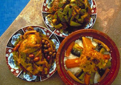 Una muestra de gastronomía marroquí Una muestra de gastronomía marroquí