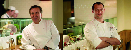 Daniel Bouloud y Yean Yasharian, el chef del Bar Bouloud de Londres Daniel Bouloud y Yean Yasharian, el chef del Bar Bouloud de Londres