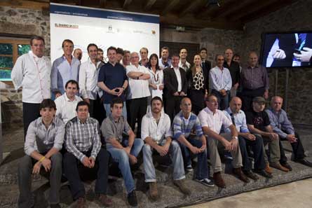 Cocineros, instituciones y organizadores... todos los protgaonistas presentes en la presentación oficial del congreso 2010