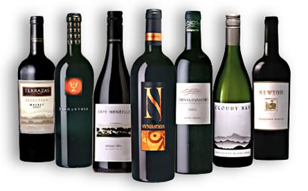 Algunos de los vinos de Estates & Wines Algunos de los vinos de Estates & Wines