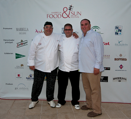 Andrea Tumbarello, Dani García y José Andrés en el Live Cooking 2010 Gran éxito del II Food & Sun Festival de Marbella – Redacción 0