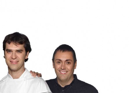 Mikel Gallo, chef del Restaurante Ni Neu, y Bixente Arriete, socio del grupo IXO Barça, San Sebastián y gastronomía – Redacción 0