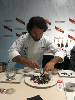 Showcooking de Carlo Cracco patrocinado por Mumm Cuando el vino no llega a la cocina 0