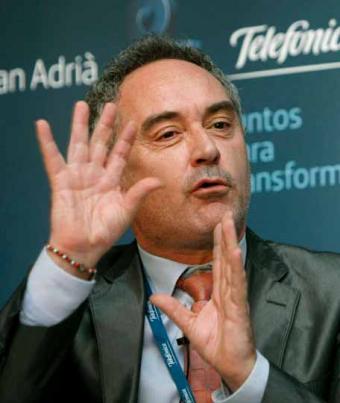 Ferran Adrià, ayer en Madrid El Bulli tecnológico da sus primeros pasos – Rosa Rivas («El País») 0