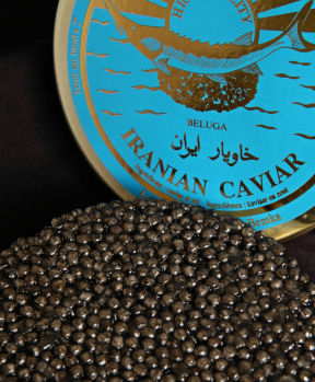 Caviar Beluga iraní delmar Caspio Cuatro X Cuatro = Veinte 2