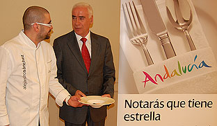 Alejandro Sánchez cocinó en el Hotel Gallery Alejandro Sánchez “vende” Andalucía en Barcelona – Xavier Agulló 0