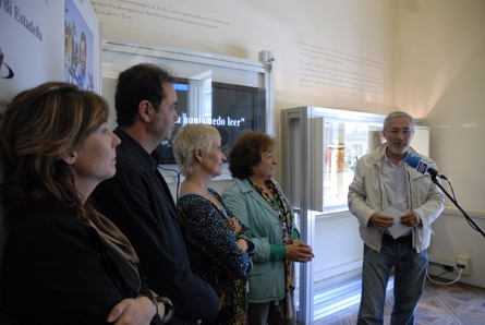 Carme Gasull, Xavier Mas de Xaxás, Elisa Ruíz, Catalina Carreras y Xavier Sardà Un sentido homenaje inaugura la exposición en recuerdo de Jordi Estadella 0