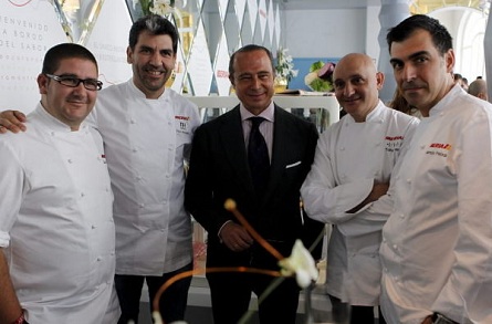 Ocho estrellas Michelín harán gastronomía de altura para Iberia 0