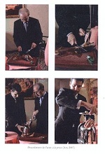 Josep y Pere Monje preparando el pato a la press / Francesc Guillamet Suponiendo la sala (4) – Via Veneto 3