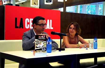 Joan Roca y Yanet Acosta en la presentación de "El Chef ha Muerto". Joan Roca apadrina la presentación del libro “El Chef ha muerto” 0