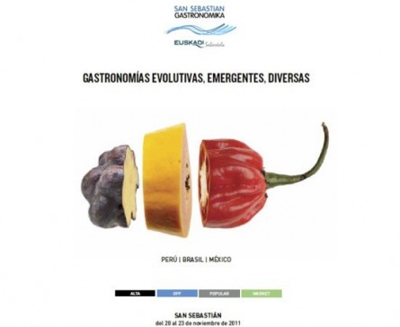 El cartel de San Sebastián Gastronomika 2011 Brasil, México y Perú, países invitados de San Sebastián Gastronomika 2011 0