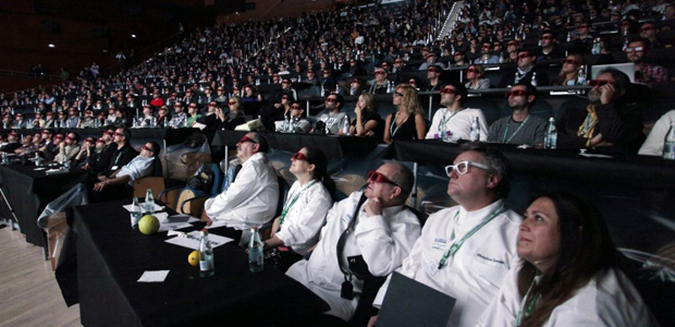 El Auditorio lleno durante la ponencia de Pastelería en 3D de Christian Escribà. El Festival de Gastronomía de San Sebastián 0