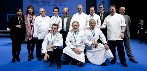 Organización, cocineros e instituciones en la inauguración oficial de la edición 2011. El Festival de Gastronomía de San Sebastián 1