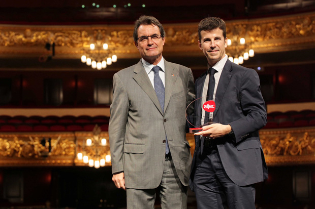 Artur Mas y Jorge Mas Jorge Mas, de Mas Gourmets, mejor empresario joven del año 0