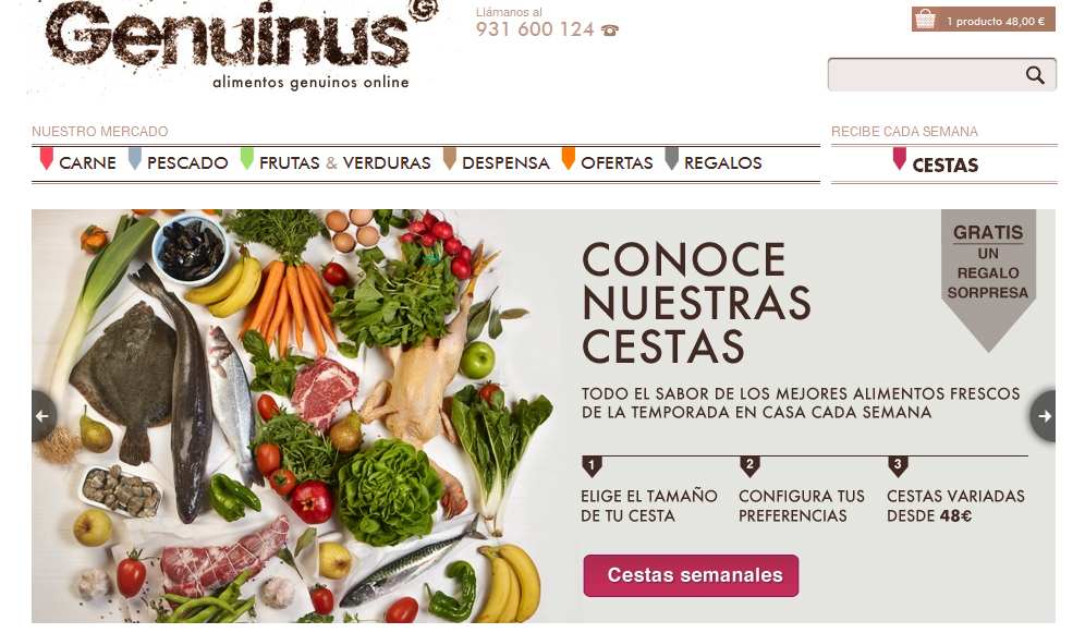 Genuinus Genuinus, la cesta de la compra ‘on line’ y ecológica 0