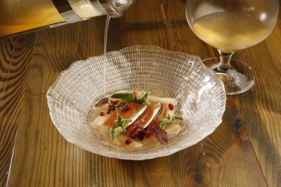 Xatruch Navajas con pomelo, ceps e infusión de aromáticos 0