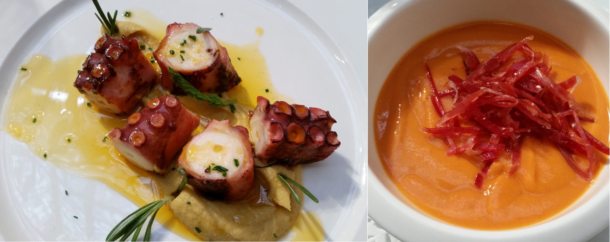 Pulpo salmorejo