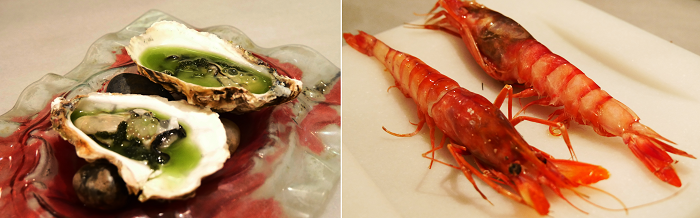 ostras gambas