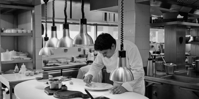 Chef Mauro colagreco at Restaurant Mirazur in Menton south of France