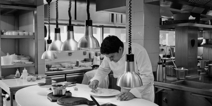 Chef Mauro colagreco at Restaurant Mirazur in Menton south of France