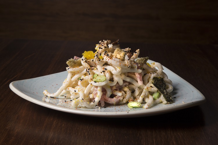 Ensalada de pasta japonesa. Komfort. Calpe. Foto Komfort