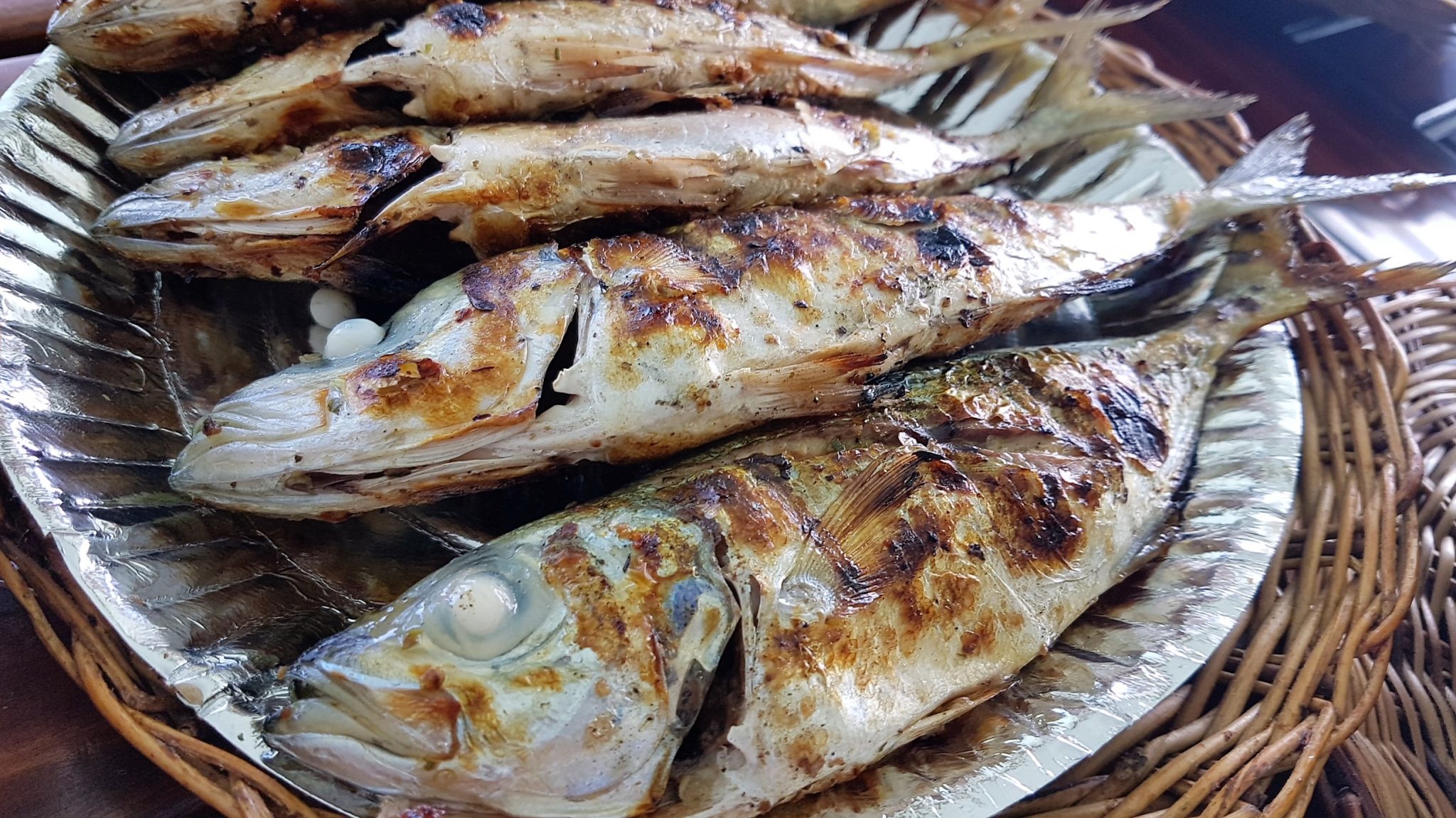 Pescado a la brasa. Nalusuan Island