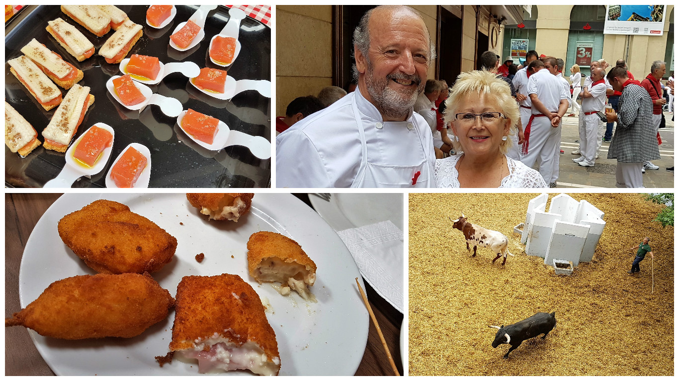 Anguila y tomate, y Roberto y Mary (Gaucho). Croquetas (Fitero). El apartado. Pamplona. Fotos: Xavier Agulló.