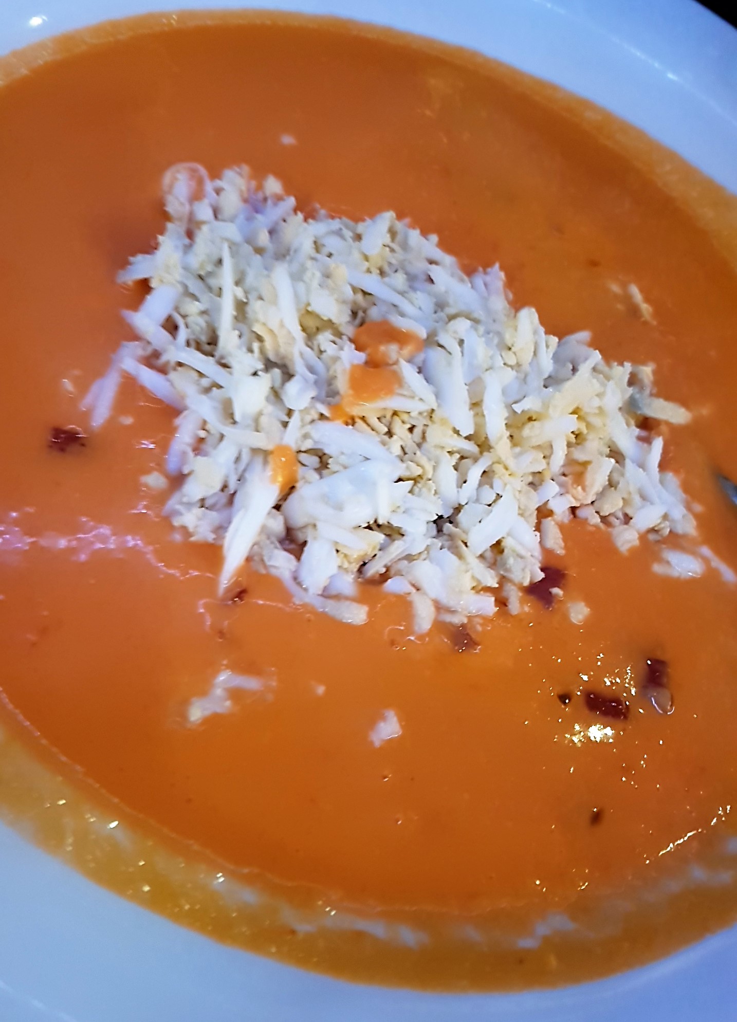 El salmorejo de María José. El Bodegón. Daimiel. Foto Xavier Agulló.