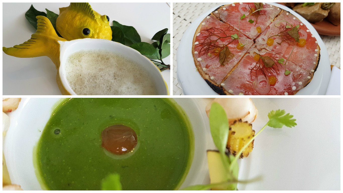 Pez limón. Piadina. Langostino. Quique Dacosta. Dènia. Fotos Xavier Agulló.