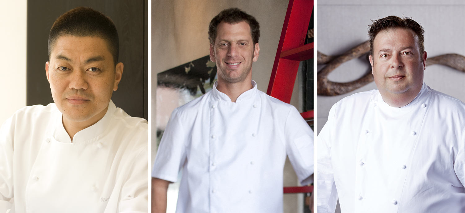 Yoshihiro Narisawa, Luke Dale-Roberts y Peter Gilmore