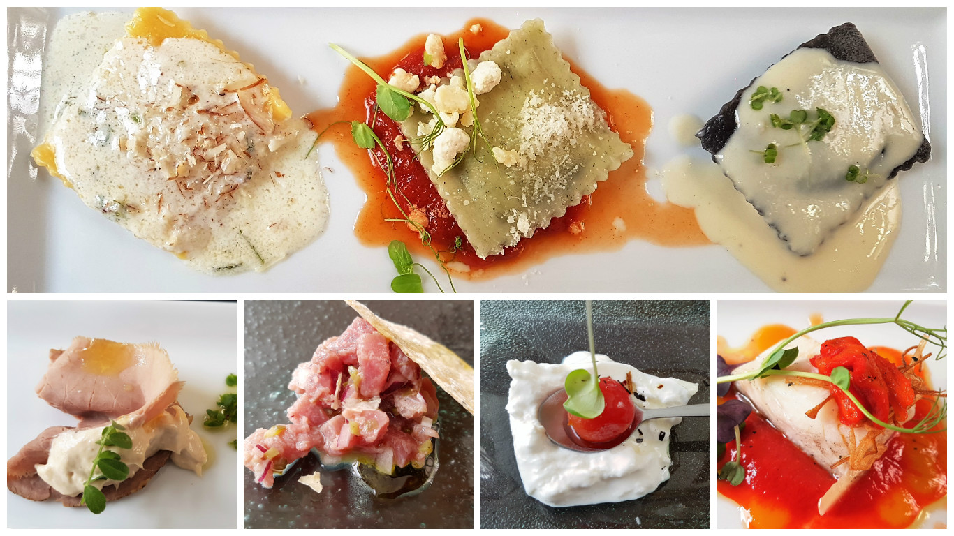 Ravioli. Vitel tonné. Atún. Burrata. Bacalao. La Trattoria. Santa Cruz de Tenerife. Tenerife. Fotos: Xavier Agulló.