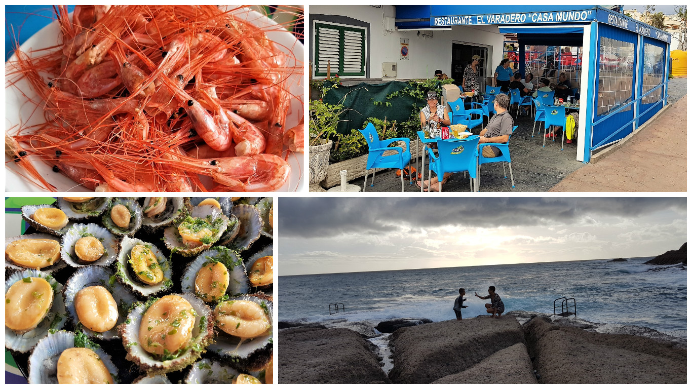 Camarones. Restaurante Casa Mundo. Lapas. Mar. La Caleta. Adeje. Tenerife. Fotos: Xavier Agulló.