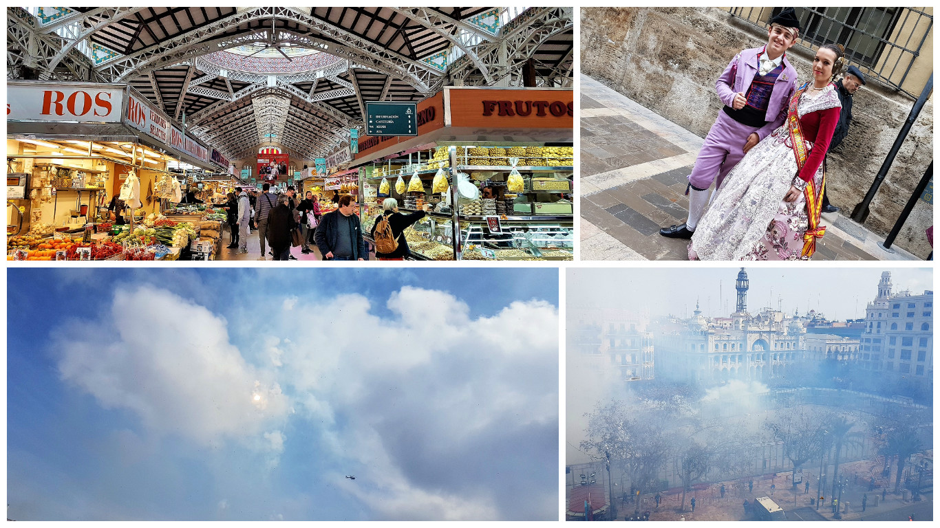 Mercado Colón. Preparados para la mascletà. La mascletà. Valencia. Fotos Xavier Agulló.