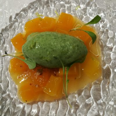 Ceviche de mango y cilantro. Foto: Mónica Ramírez
