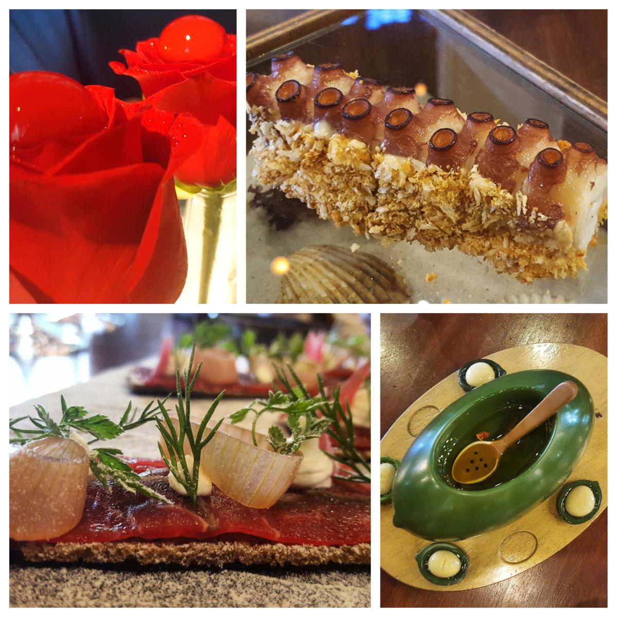 La Rosa de Tickets, pulpo crujiente, el viaje nórdico y aceitunas esféricas. Tickets.