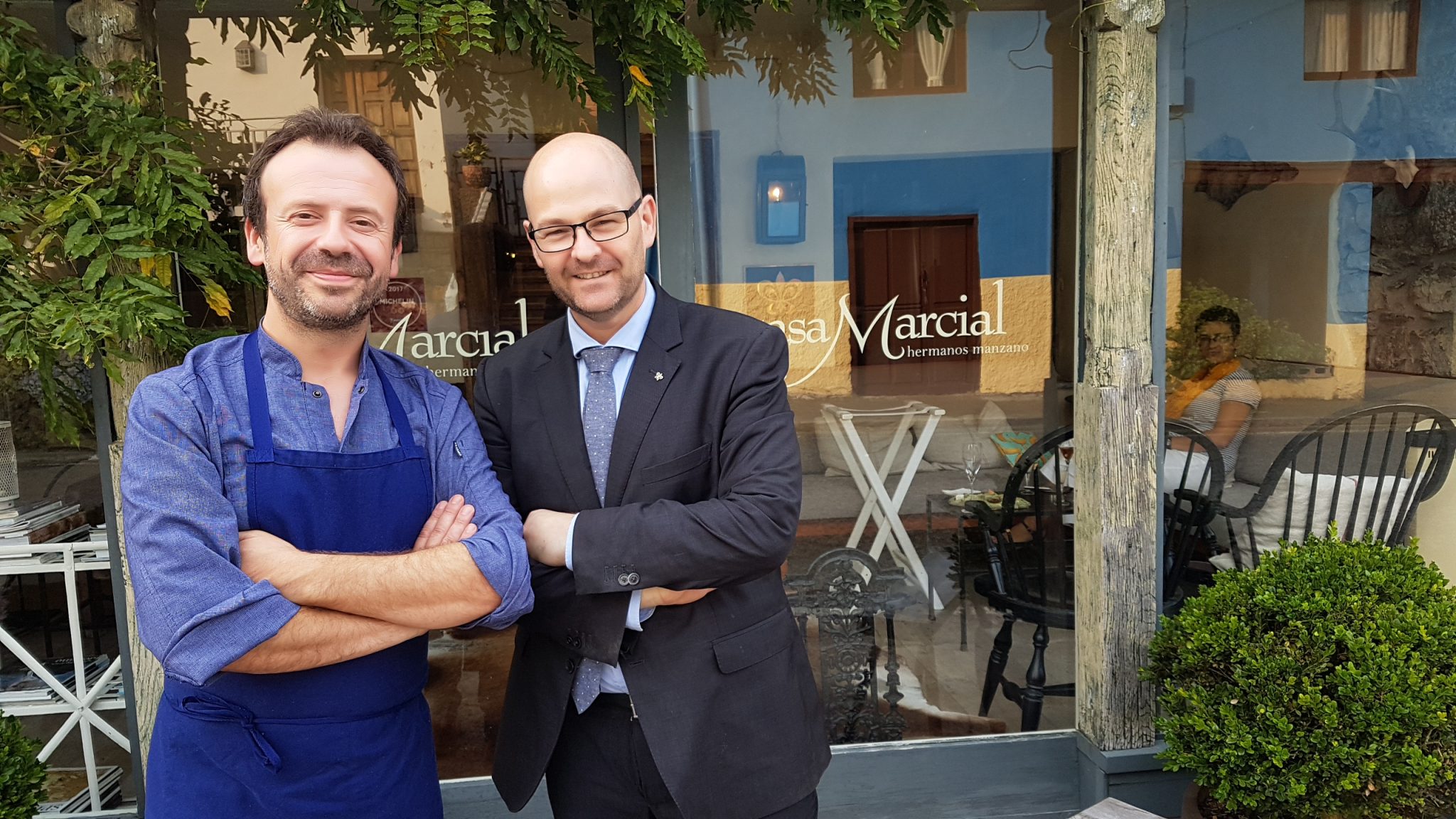 Nacho Manzano y Juan García. Casa marcial. Arriondas. Aturias. Foto: Xavier Agulló.