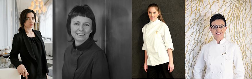 María José Huertas, Fina Puigdevall, Alejandra Rivas y Carme Ruscalleda