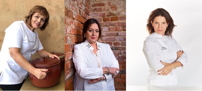 María José San Román, Roser Torras y Samantha Vallejo-Nágera