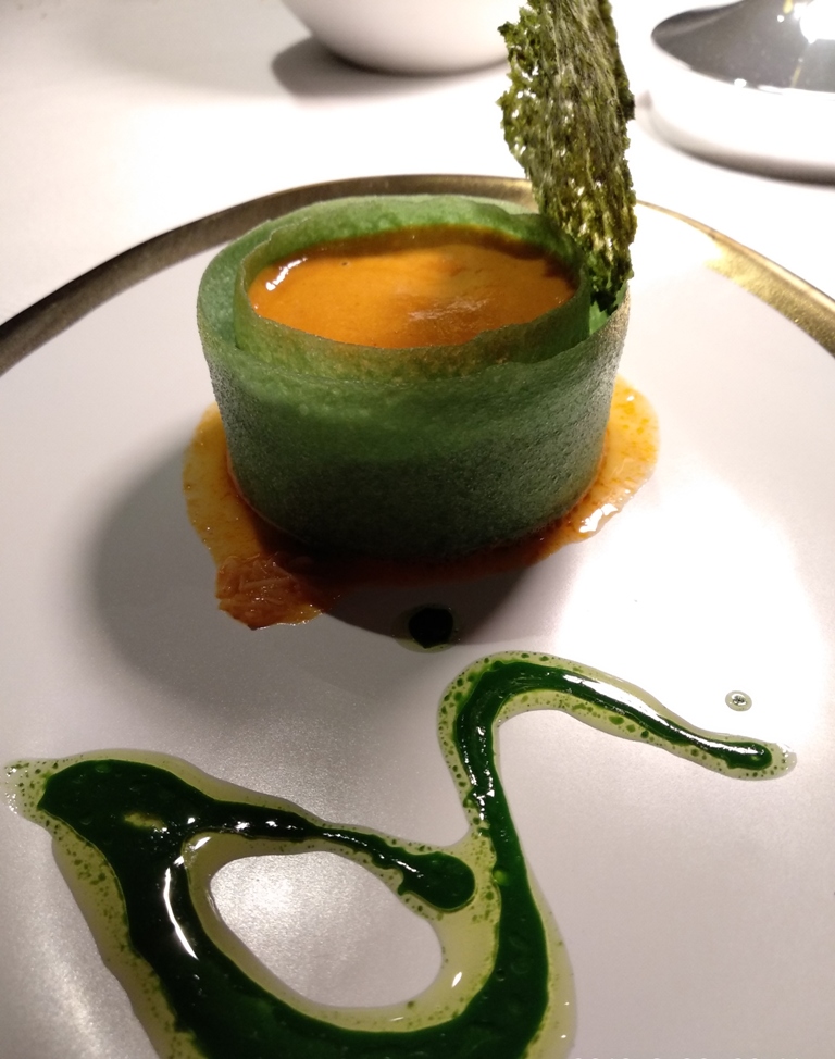 Soufflé de txangurro. Quique Dacosta