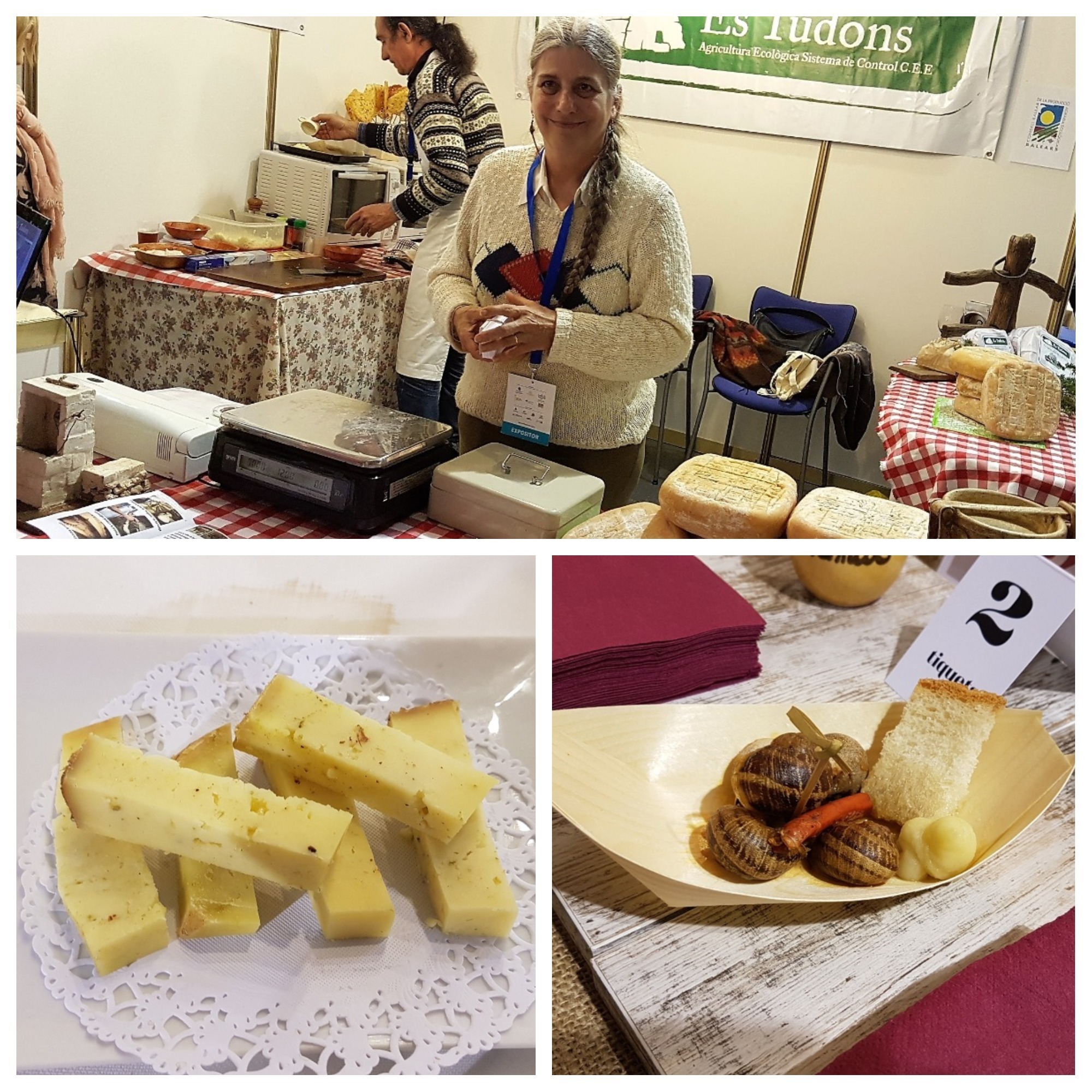 Quesos biodinámicos. Queso con cerveza. Caracoles. Fira Arrels 2018. Menorca. Fotos: Xavier Agulló.