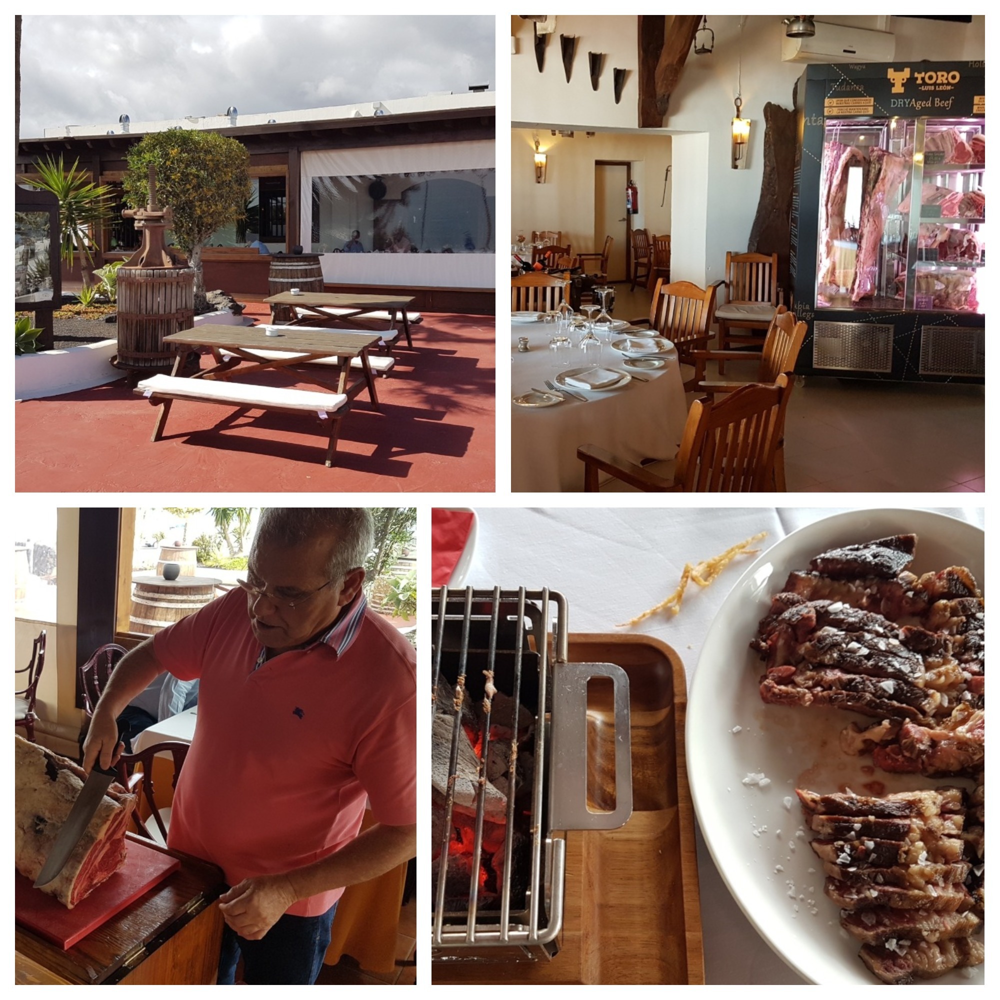 Terraza. Comedor. Luis León. Chuleta. Restaurante Toro. El Puerto del Carmen. lanzarote. Islas Canarias. Fotos: Xavier Agulló.