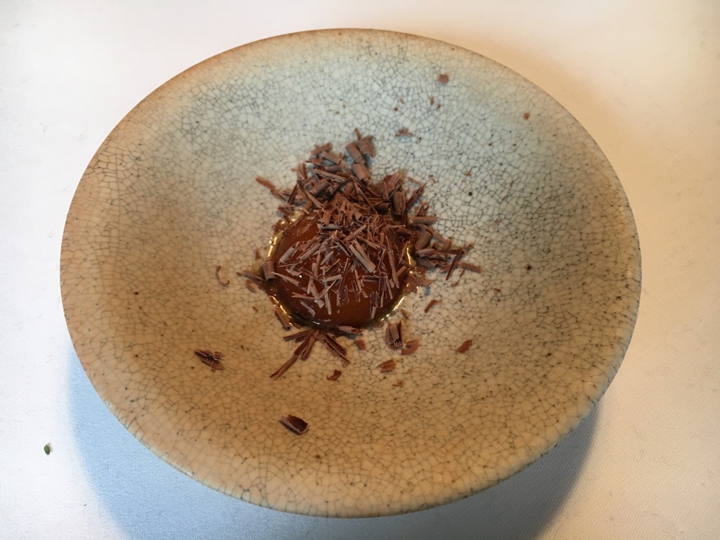 Yema de hueco con chocolate