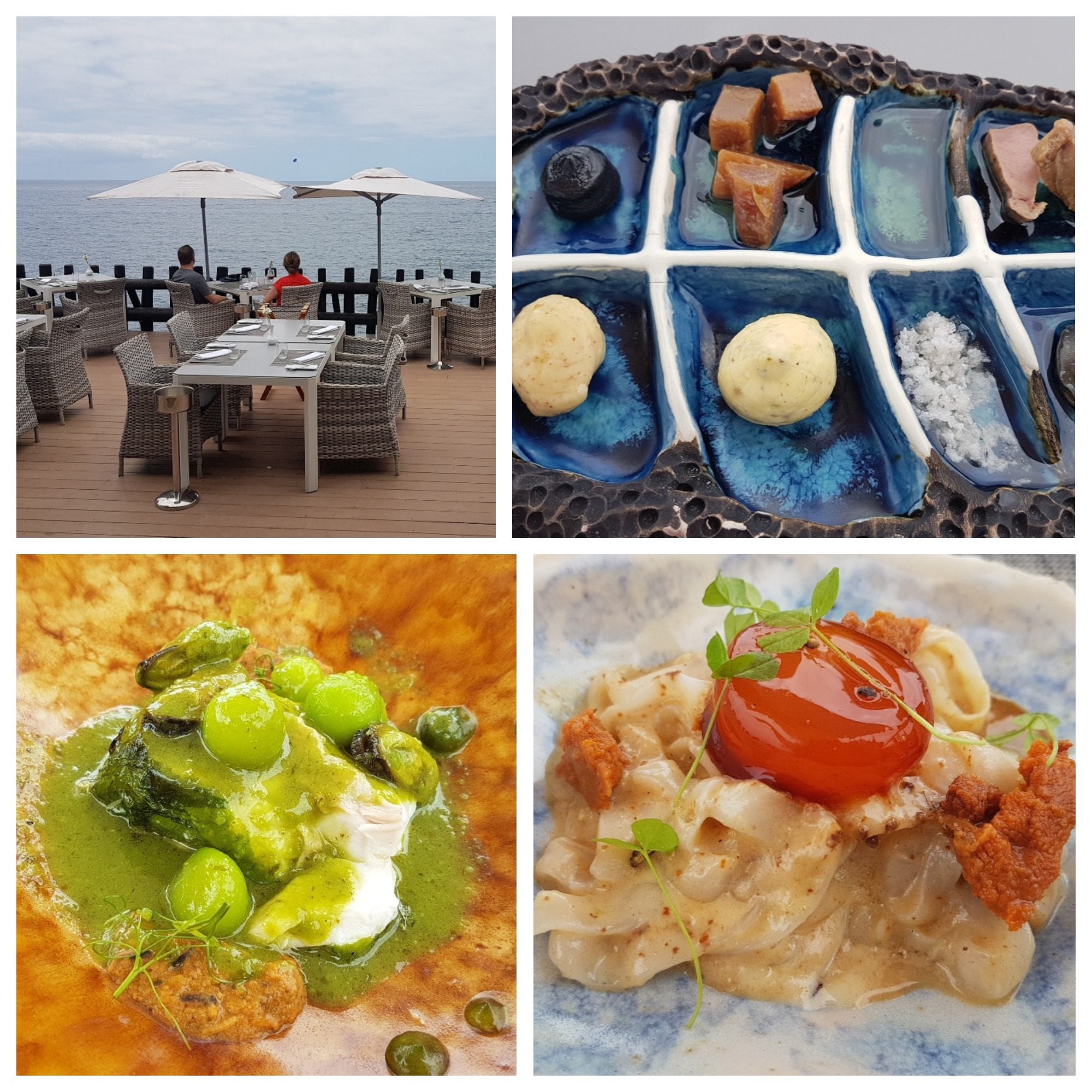 Terraza y platos de Las Rocas. Hotel Jardín Tropical. Costa Adeje. Tenerife. Fotos: Xavier Agulló.
